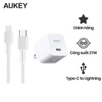 Combo Củ Cáp Sạc AUKEY Lightning 27W