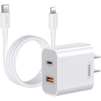 Combo Củ cáp sạc Type C to Lightning Remax RP-U68