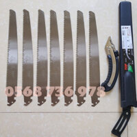 Combo cưa gỗ cầm tay gồm 1 cưa Top + 6 lưỡi cưa thay thế + vỏ bao - Cưa Top Taiwan - Thép trắng SK5 - Bền bỉ, sắc bén