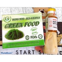 [Combo cực rẻ ]1 Hộp Rong Nho GreenFood 200gr + 1 Chai Nước Sốt Mè Rang Kewpie 180ml