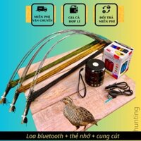 Combo cung bẫy cút +loa bluetooth +thẻ nhớ tiếng cút siêu nhạy.