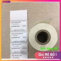 Combo cuộn giấy in tem trà sữa khổ 50x30