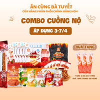 Combo Cuồng Nộ: 5 gói đùi gà mix vị +1 chân gà TÊ CAY+1 gân rồng + 1 cột điện +5 cá cơm TÊ CAY+5 nem+5 sashimi+5 kobe