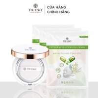 Combo cushion che khuyến điểm Truesky tông sáng + 3 mặt nạ dưỡng trắng và chống lão hoá Truesky