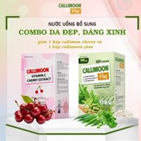 Combo DA ĐẸP, DÁNG XINH - Gồm 1 Nước uống thảo mộc Callimon Plus và 1 Nước uống Callimon Cherry