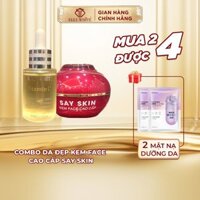 Combo da đẹp mỗi ngày Kem Face cao cấp SAY SKIN + Serum vitamin C Elly White tặng 2 mặt nạ dưỡng da