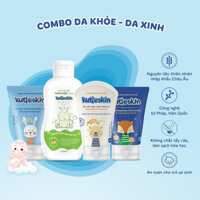 Combo Da Khỏe -Da Xinh Kutieskin (Kem dịu da, Nước tắm gội, Kem chàm sữa, Kem dưỡng ẩm) cho bé