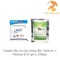 Combo đ.ặc t.rị cầu trùng gà đá Bio- Anticoc + Vitamin K [2 gói x 100gr]