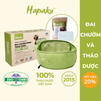 Combo Đai Chườm Nóng Giảm Đau Lưng Hông Dùng Điện &amp; Tấm thảo dược thay thế - Hapaku - Đai sẵn thảo dược1