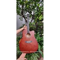 Combo Đàn guitar acoustic có ty màu nâu có ty kèm phụ kiện