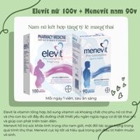 [Combo] Dành cho ba mẹ chuẩn bị có em bé Elevit bầu 100v + Menevit nam 90v