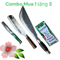Combo dao nhà bếp làm từ nhíp xe ô tô. Mua 1 tặng 3 gồm 4 sản phẩm y hình