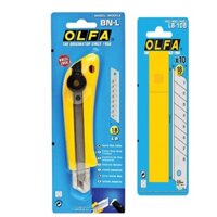 Combo Dao Rọc Nhật Bản OLFA BN-L và Hộp lưỡi dao LB-10B cắt vật liệu cứng dày