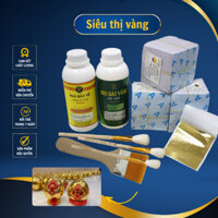 Combo dát vàng 100 trái dừa trưng Tết siêu bóng đẹp gồm 3000 lá vàng Nhật đầy đủ phụ kiện
