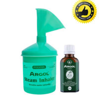 Combo dầu Argol Ba Lan nhãn xanh lục và bình xông Argol