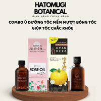 Combo Dầu Dưỡng Tóc Hoa Hồng Rose Oil Botanical và Dầu Dưỡng Cam Quýt Yuzu Hair Oil Nhật Bản
