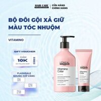 Combo Dầu gội 500ml & Dầu xả 200ml giữ màu tóc nhuộm & dưỡng tóc mềm mượt Vitamino Color