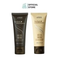 Combo Dầu Gội - Dầu Xả 50ml HERBAL SHAMPOO & HERBAL_CONDITIONER Thảo Dược Phục Hồi Nuôi Dưỡng Tóc