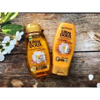 Combo dầu gội + dầu xả GARNIER Ultra Doux Hoa trà và dầu argan (Pháp)