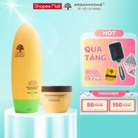 Combo dầu gội kiềm dầu Arganmidas tạo phồng chân tóc và ủ Collagen siêu dưỡng ẩm Phục Hồi Tóc Hư 450ml