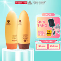Combo Dầu gội sạch gàu Arganmidas và xả siêu dưỡng ẩm Collagen Giảm rụng tóc, ngứa chắc khỏe chân tóc 450ml