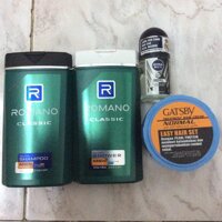 Combo dầu gội+ sữa tắm+ wax vuốt tóc+ lăn khư mùi for men