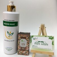 Combo dầu gội thảo dược tinh dầu bưởi Moon Hair và soap tắm rửa mặt Sâm Nghệ