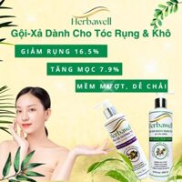 Combo Dầu Gội và Dầu Xả dành cho tóc khô & rụng Herbawell