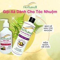 Combo Dầu Gội và Dầu Xả dành cho tóc nhuộm Herbawell