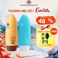 Combo dầu gội và dầu xả dưỡng tóc, phục hồi Keratin Arganmidas 450ml