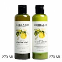 Combo dầu gội và dầu xả vỏ bưởi & bồ kết Herbario