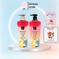 Combo Dầu gội và kem xả nước hoa Elastine Love Me 600ml