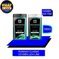 Combo Dầu gội và Sữa tắm Romano Classic cổ điển lịch lãm 180g/chai