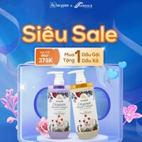 Combo dầu gội và xả nước hoa SinHair Saryyam hương Sen Bách Diệp - Hỗ trợ thải độc da đầu và phục hồi hư tổn