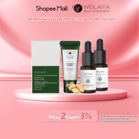 Combo Dầu Gội Weilaiya 20ml và 2 Lọ Serum Mọc Tóc 5ml Ngăn Rụng Tóc Kích Thích Mọc Tóc