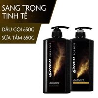 Combo Dầu gội X-Men For Boss Gold Luxury nước hoa nước hoa 650g và sữa tắm 650g