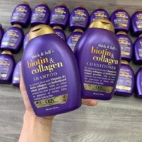 Combo Dầu Gội Xả Biotin OGX Thick & Full Biotin Collagen 385ml