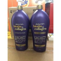 Combo dầu gội xả  Biotin Collagen 1,18l