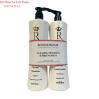 COMBO Dầu gội xả CHI Royal phục hồi tóc hư tổn bond & repair 355ml/946ml(2024-NEW)