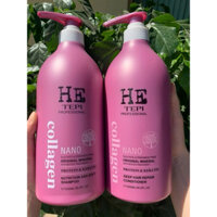 Combo Dầu Gội + Xả chống rụng tóc Tepi Nano USA 1000mlx2