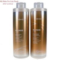 COMBO Dầu gội xả dành cho tóc tẩy JOICO BLONDE LIFE BRIGHTENING 1000mlx2-NEW(Chính Hãng)