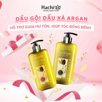 Combo dầu gội xả dành cho tóc hư tổn Hachi Nourishing chiết xuất ARGAN dung tích 350ml, 500ml, 800ml