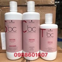 combo Dầu gội-xả-hấp Schwarzkopf BC Repair Rescue phục hồi tóc hư tổn 1000mlx2/750ml *NEW*