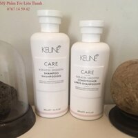COMBO Dầu gội xả Keune CARE KERATIN SMOOTH 300ml/250ml(NEW)
