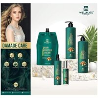 Combo Dầu Gội Xả Phục Hồi Dành Cho Tóc Hư Tổn Nặng Wellmate 500mlx2