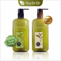 Combo Dầu Gội Xả Trà Xanh HACHI dành cho tóc dầu khắc phục tình trạng dư thừa dầu chiết xuất tự nhiên