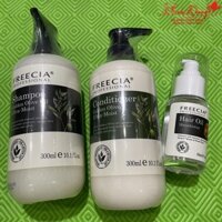 Combo dầu gội xả và tinh dầu siêu dưỡng ẩm Freecia Golden Olive Oil 300mlx2/50ml [ MK ]