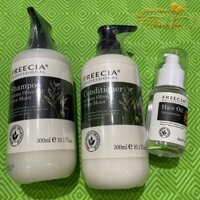 Combo dầu gội xả và tinh dầu siêu dưỡng ẩm Freecia Golden Olive Oil 300mlx2/50ml [ TT ]