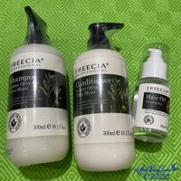 Combo dầu gội xả và tinh dầu siêu dưỡng ẩm Freecia Golden Olive Oil 300mlx2/50ml - MK