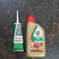 Combo dầu láp và dầu máy xe ga chính hãng Castrol